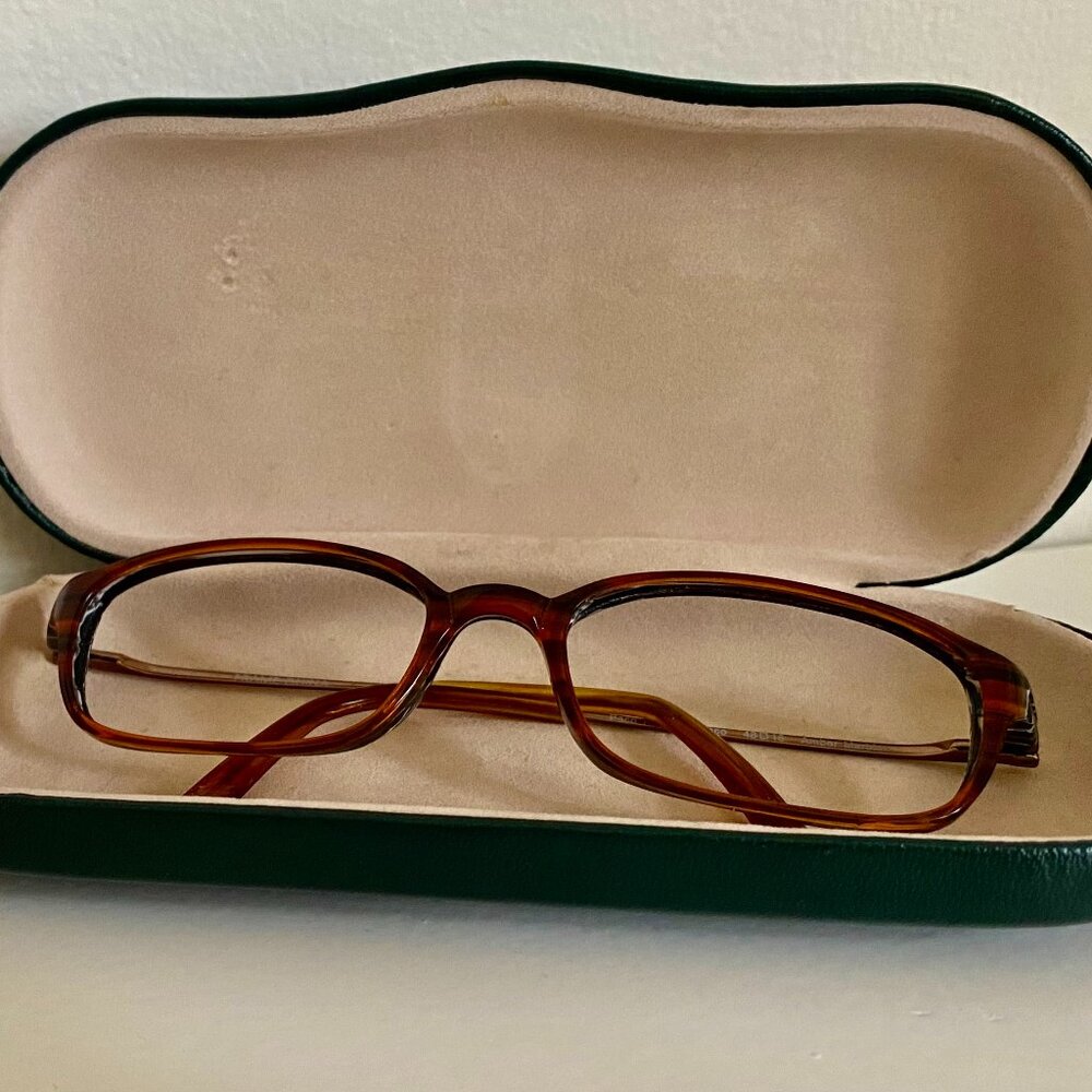 LIGHT AS A FEATHER Paco Rabanne Designer Frames in Amber Marble